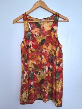 Watercolor effect sleeveless tunic top BB Dakota Size XS